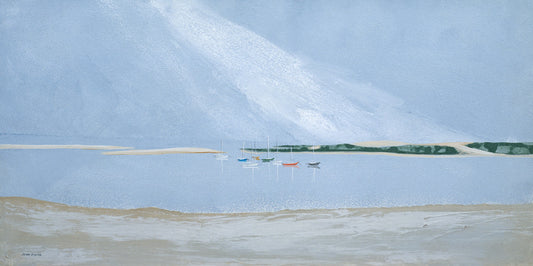 Moored Sailboats